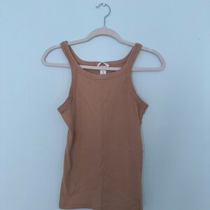 Women's Tan Sleeveless Top